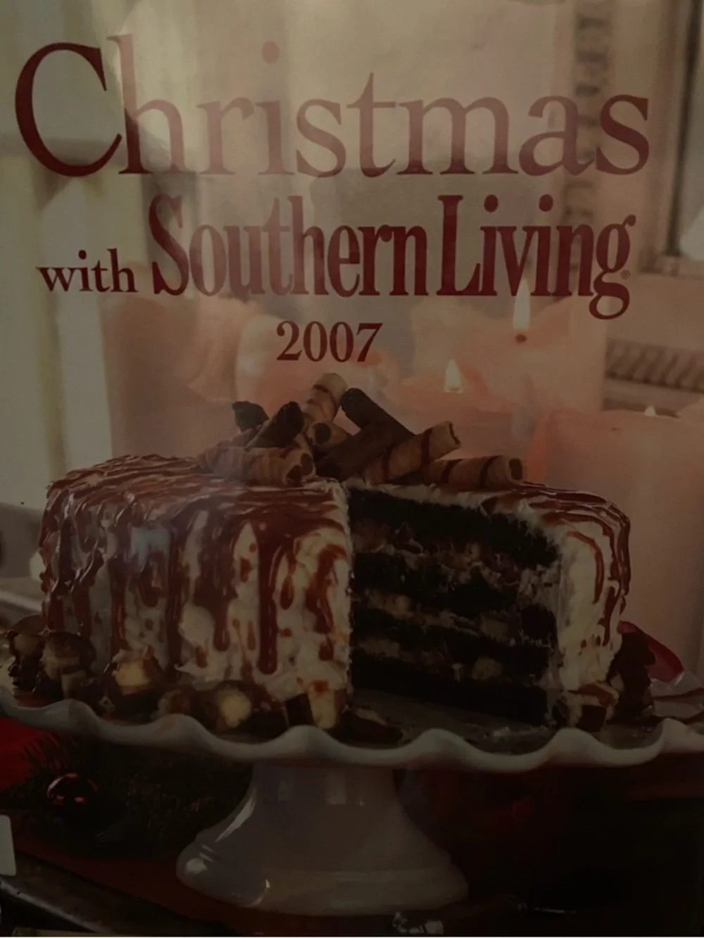 Southern Living Holiday Christmas Cookbook 2007 decorations decorating gift cook